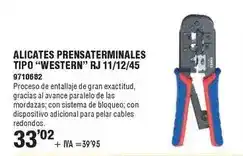 Optimus Alicates prensaterminales tipo western rj 11/12/45 oferta
