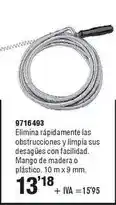 Optimus Desatascador de muelle para tuberias oferta