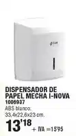 Optimus Dispensador de papel i-nova oferta
