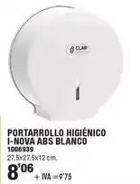 Optimus Portarrollo higienico i-nova abs blanco oferta