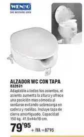 Optimus Wenko - alzador wc con tapa oferta