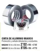 Optimus Miarco - cinta de aluminio oferta
