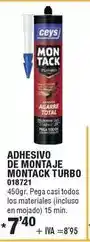 Optimus Ceys - adhesivo de montaje montack turbo oferta