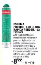 Optimus Penosil - espuma poliuretano ultra rapida 123 oferta