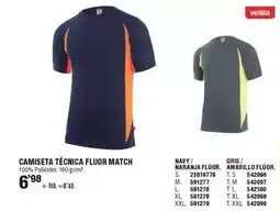 Optimus Velilla - camiseta técnica fluor match oferta