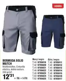 Optimus Velilla - bermuda solid match oferta
