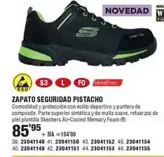 Optimus Zapato seguridad pistacho oferta