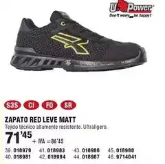 Optimus Zapato red leve matt oferta