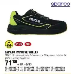 Optimus Sparco - zapato impulse willen oferta