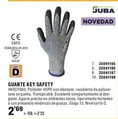Optimus Juba - guante key safety oferta