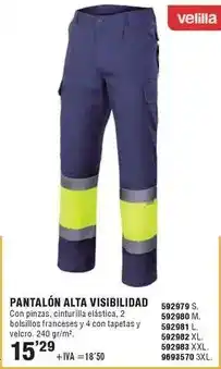 Optimus Velilla - pantalón alta visibilidad oferta