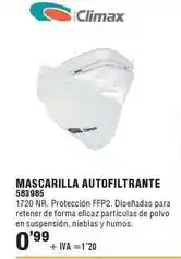 Optimus Climax - mascarilla autofiltrante oferta