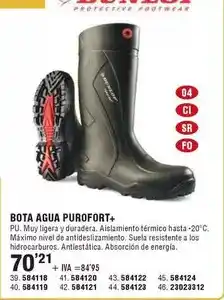 Optimus Dunlop - bota agua purofort+ oferta
