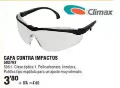 Optimus Climax - gafas contra impactos oferta