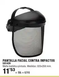 Optimus Pantalla facial contra impactos oferta