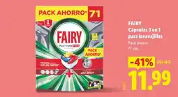 Lidl FAIRY Cápsulas 3 en 1 para lavavajillas oferta