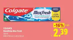 Lidl COLGATE Dentifrico Max Fresh oferta