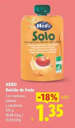 Lidl HERO Bolsita de fruta oferta