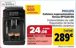 Carrefour Philips - cafetera superautomática omnia ep1220/00 oferta