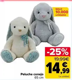 Carrefour Peluche conejo oferta
