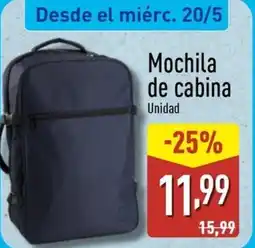 ALDI Mochila de cabina oferta