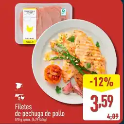 ALDI Filetes de pechuga de pollo oferta