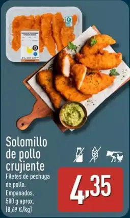 ALDI Solomillo de pollo crujiente oferta