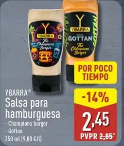 ALDI YBARRA Salsa para hamburguesa oferta