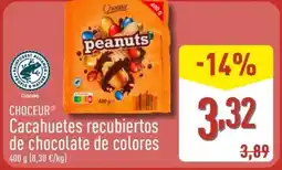 ALDI CHOCEUR Cacahuetes recubiertos de chocolate de colores oferta