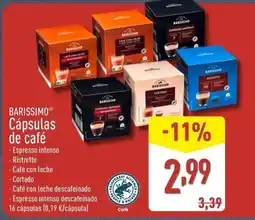 ALDI BARISSIMO Cápsulas de café oferta