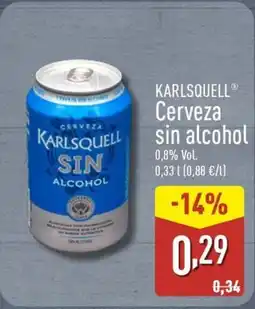 ALDI KARLSQUELL Cerveza sin alcohol oferta