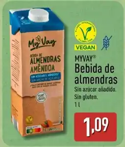ALDI MYVAY Bebida de almendras oferta