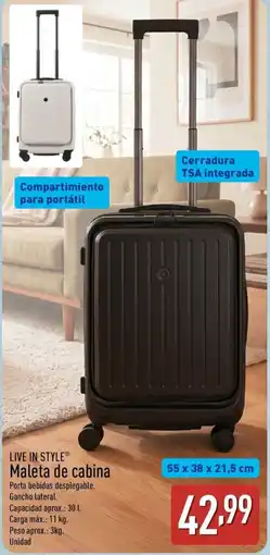 ALDI LIVE IN STYLE Maleta de cabina oferta