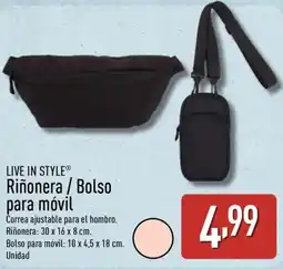 ALDI LIVE IN STYLE Riñonera/Bolso para móvil oferta