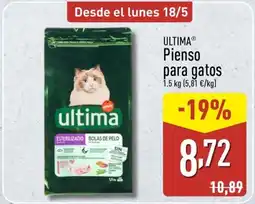 ALDI ULTIMA Pienso para gatos oferta