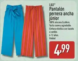 ALDI L&D Pantalón pernera ancha júnior oferta