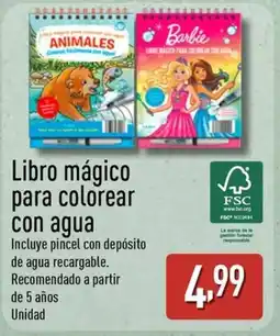 ALDI Libro mágico para colorear con agua oferta