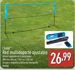 ALDI CRANE Red multideporte ajustable oferta