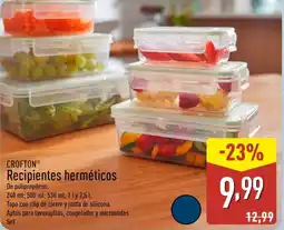 ALDI CROFTON Recipientes herméticos oferta