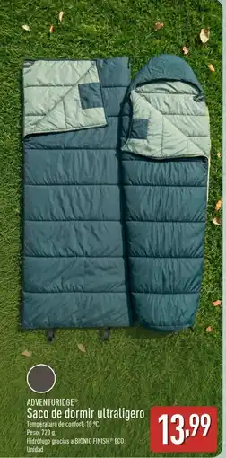ALDI ADVENTURIDGE Saco de dormir ultraligero oferta