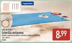 ALDI LIVE IN STYLE Esterilla antiarena oferta
