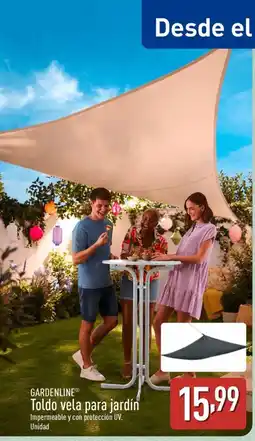 ALDI GARDENLINE Toldo vela para jardín oferta