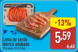 ALDI Lomo de cerdo ibérico adobado oferta