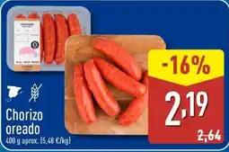 ALDI Chorizo oreado oferta