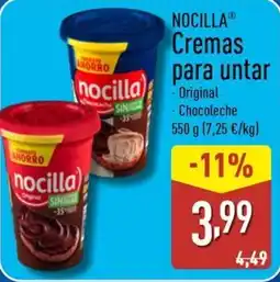 ALDI NOCILLA Cremas para untar oferta