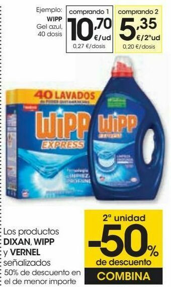 Eroski Wipp gel azul oferta
