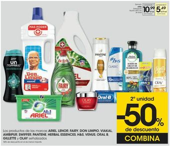 Eroski Ariel detergente líquido oferta