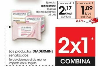 Eroski Diadermine toallitas desmaquillantes oferta