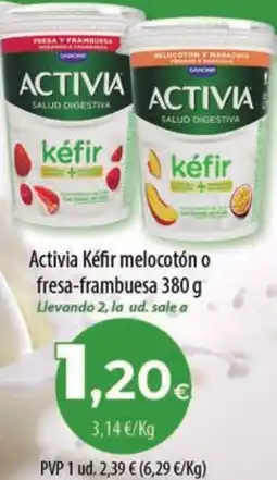 Spar Tenerife ACTIVIA Kéfir melocotón o fresa-frambuesa oferta