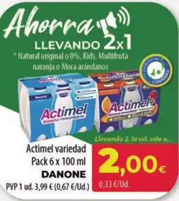 Spar Tenerife DANONE Actimel variedad oferta